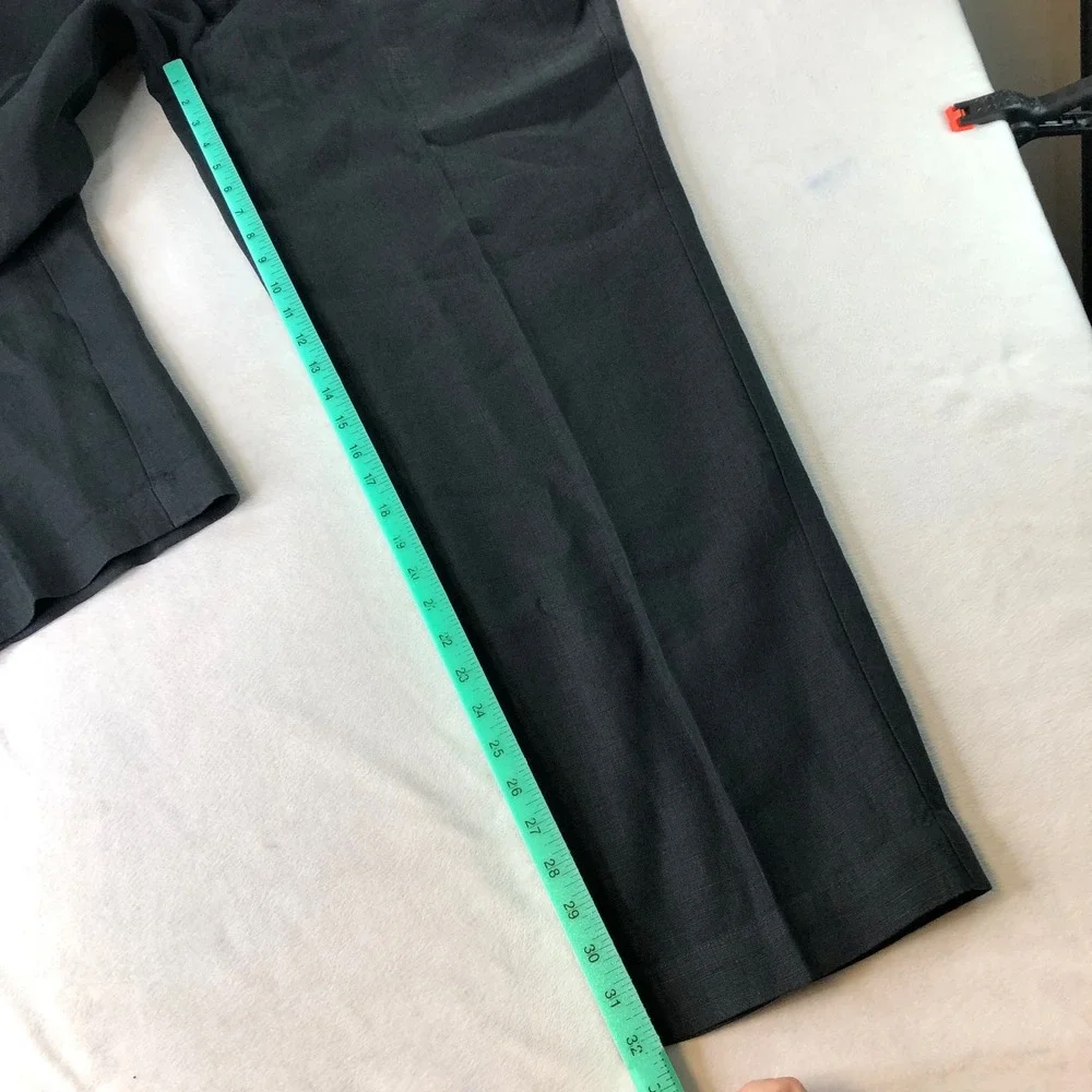 VTG Polo Ralph Lauren 100% Linen Trousers Pants Mens 38x32 Black Beach Wedding